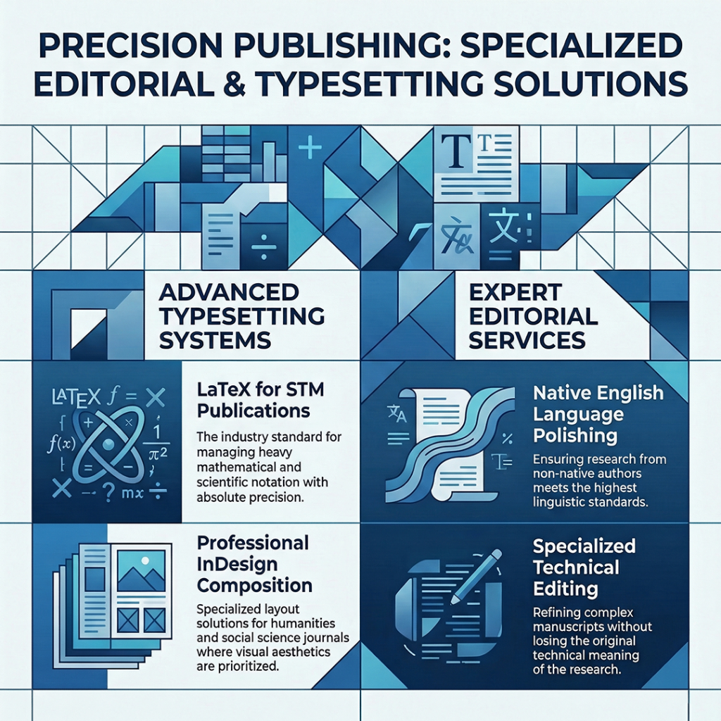 LaTeX typesetting and editorial services for academic journals